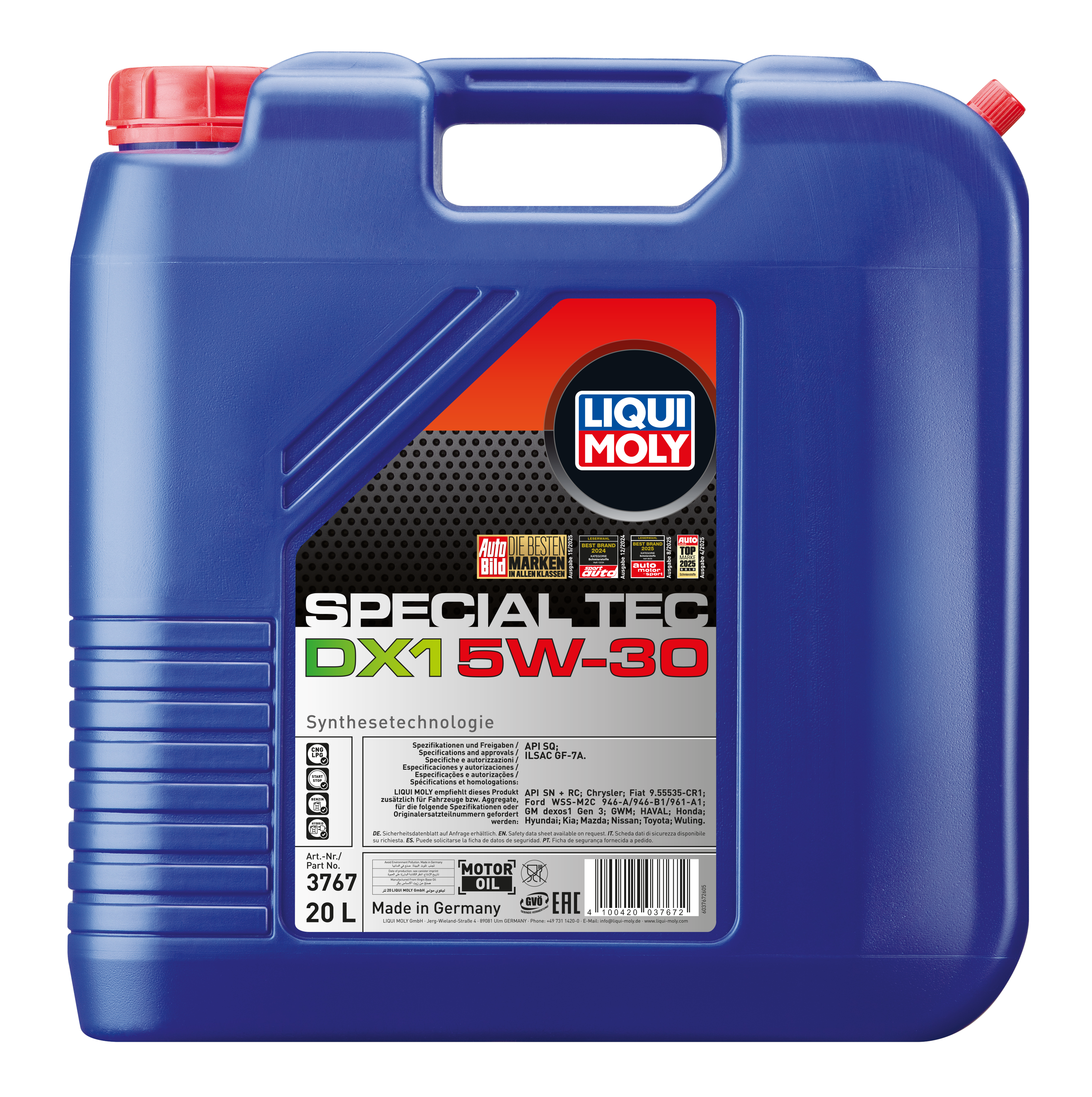 Liqui Moly Special Tec DX1 Engine Oil 5W-30 - 20 Litres