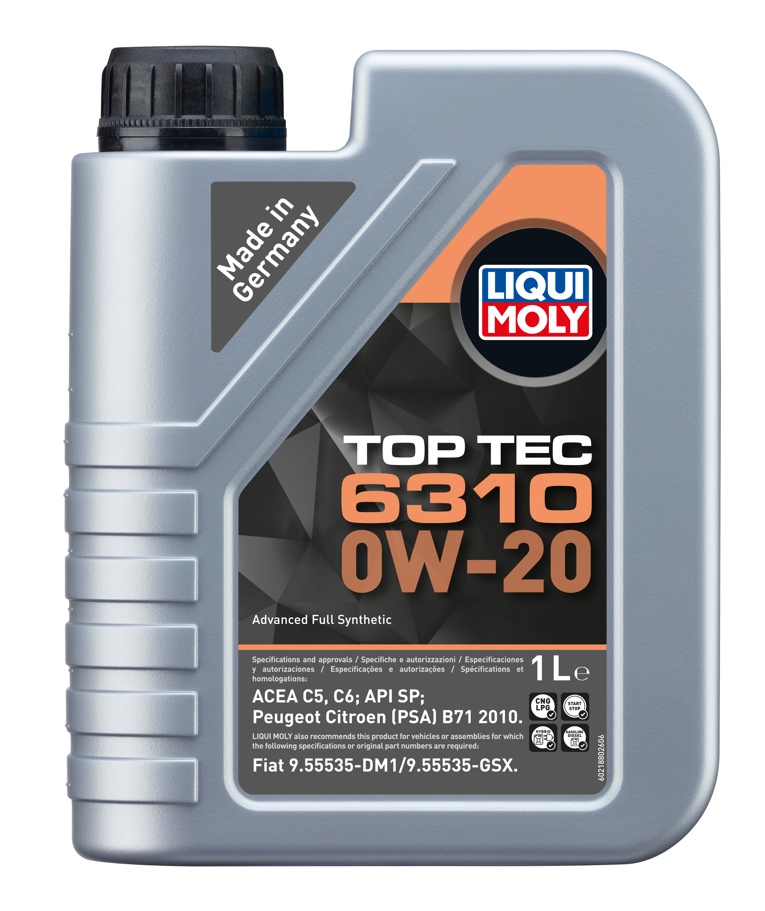 Liqui Moly Top Tec 6310 Engine Oil 0W-20 - 1 Litre