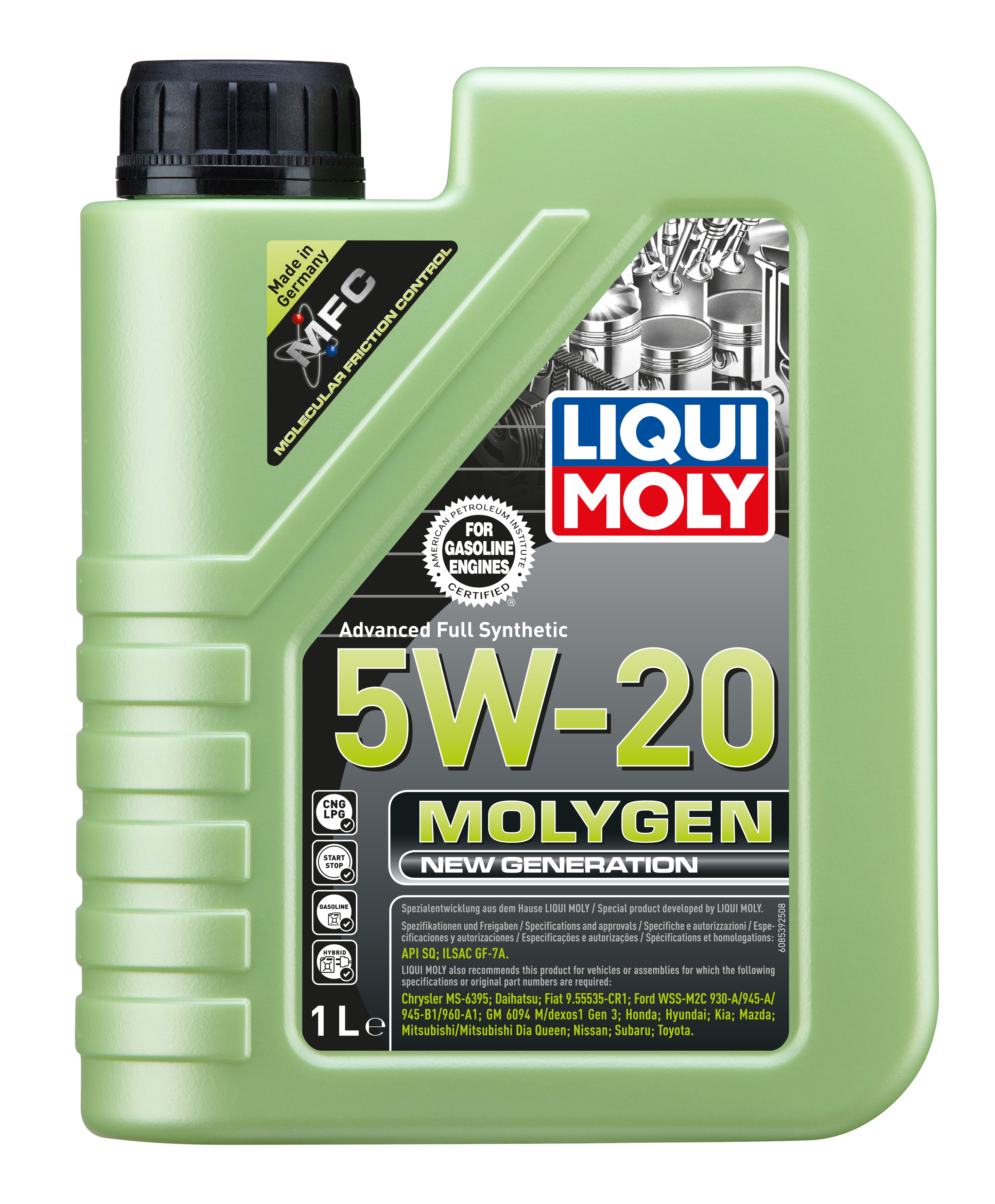 Liqui Moly Molygen New Generation Engine Oil 5W-20 - 1 Litre