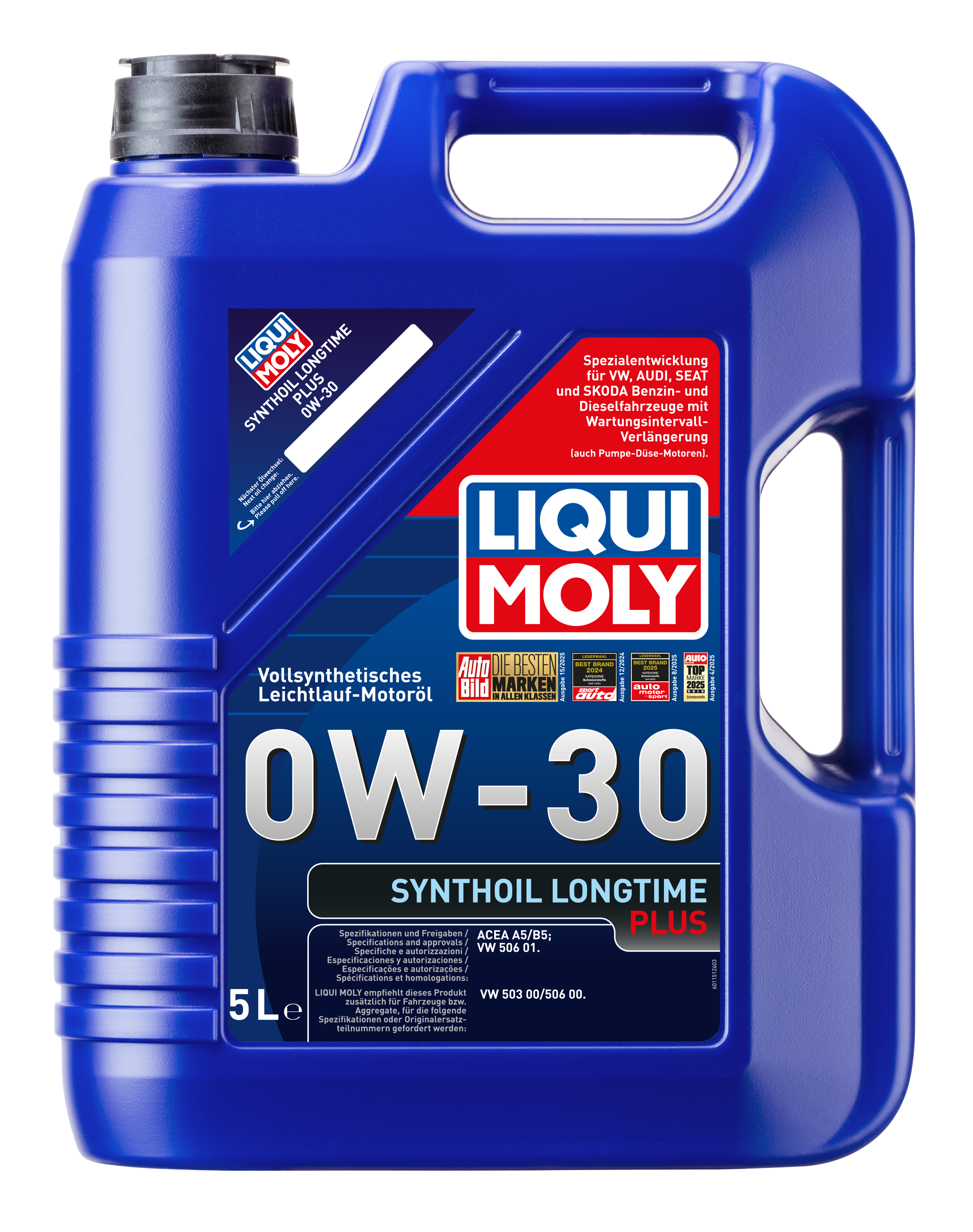 Liqui Moly Synthoil Longtime Plus Engine Oil 0W-30 - 5 Litres