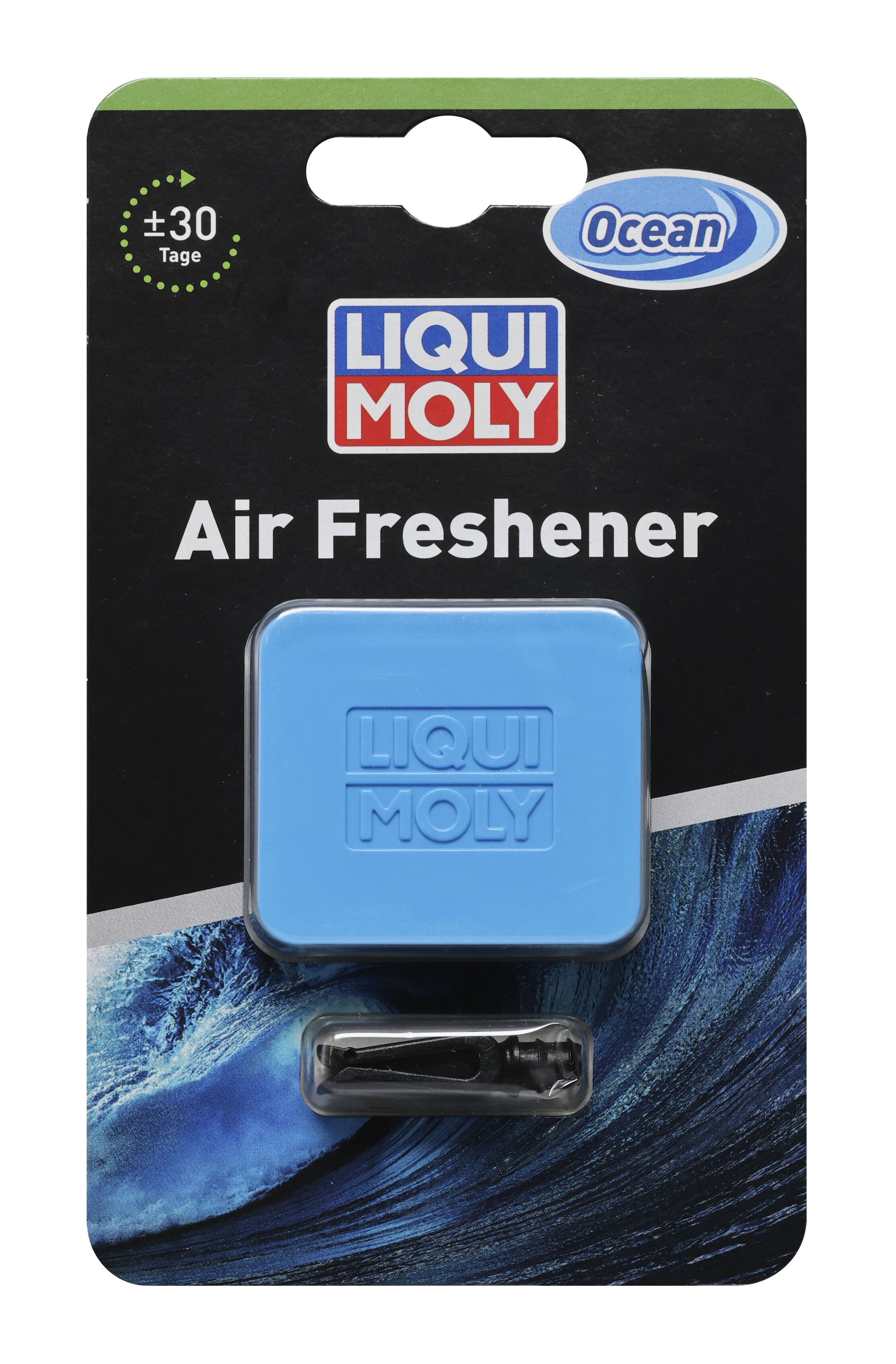Liqui Moly detailing air freshener in a sleek spray bottle, designed to freshen car interiors with a pleasant scent.