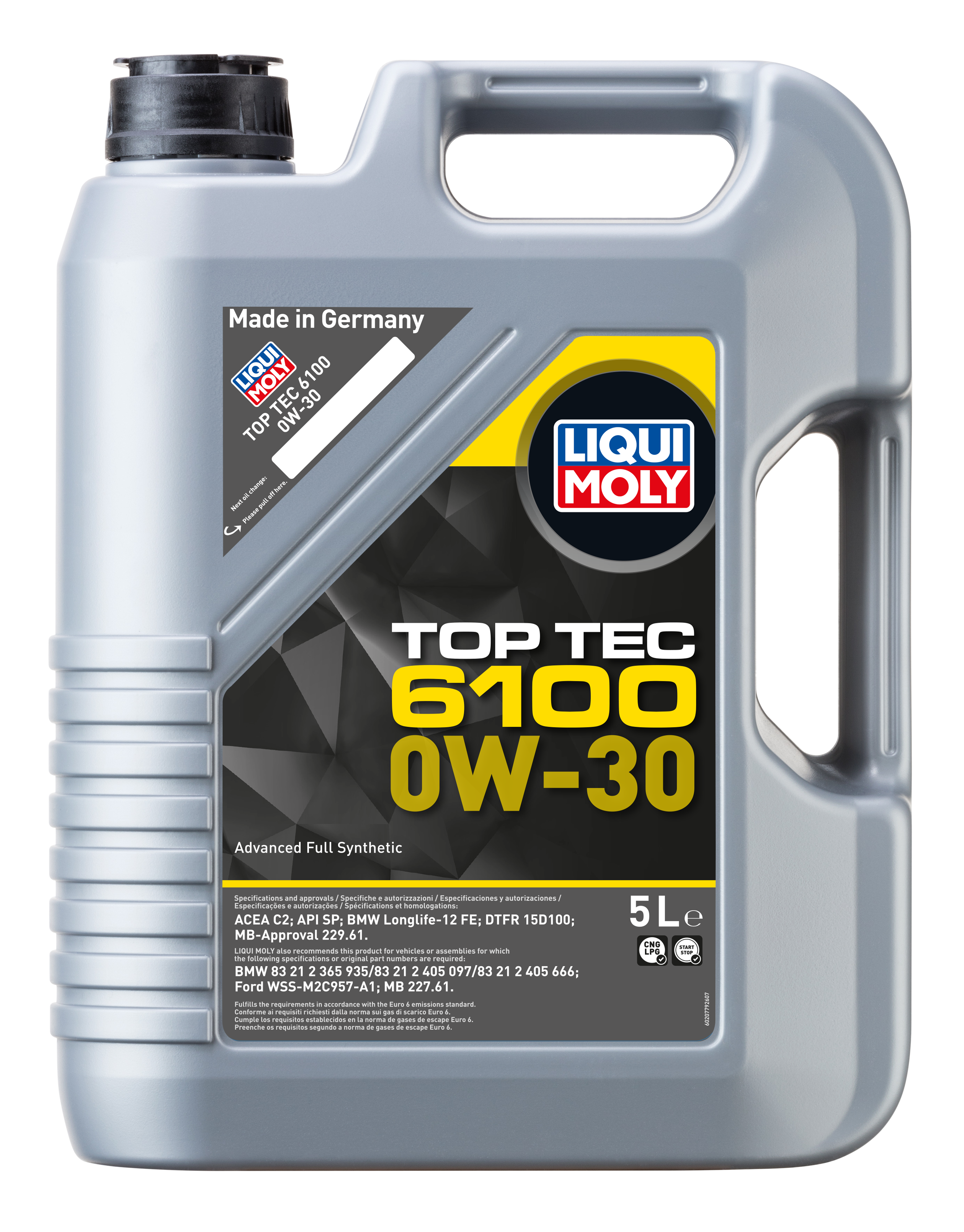 liqui-moly-top-tec-6100-engine-oil-0w-30 5 Litres - LQM-20779