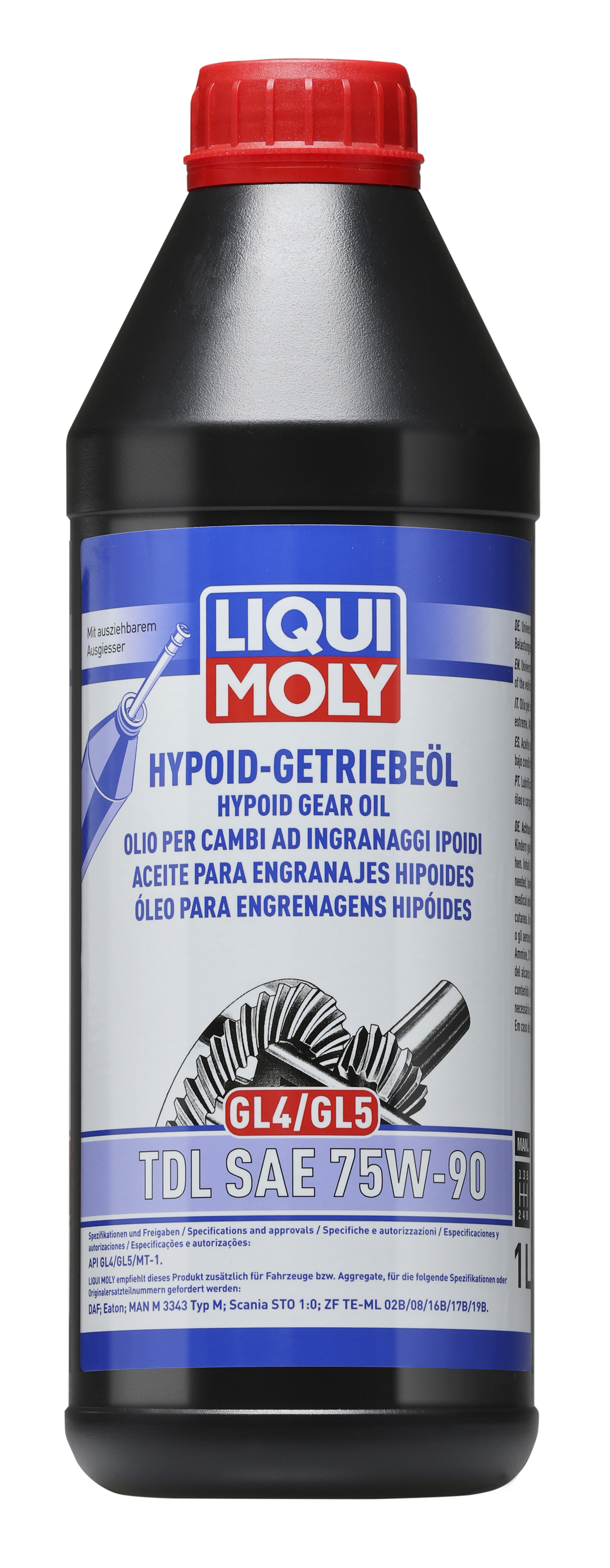 Liqui Moly Hypoid Gear Oil GL4/5 TDL SAE 75W-90 - 1 Litre
