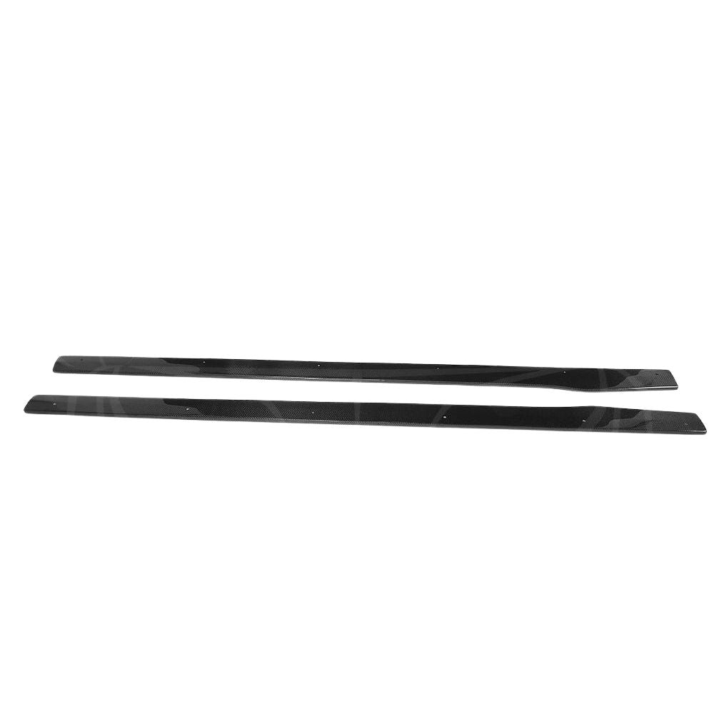 Mercedes W205 C63 and C63S coupe and saloon side skirts by CT Carbon, showcasing sleek carbon fiber design.
