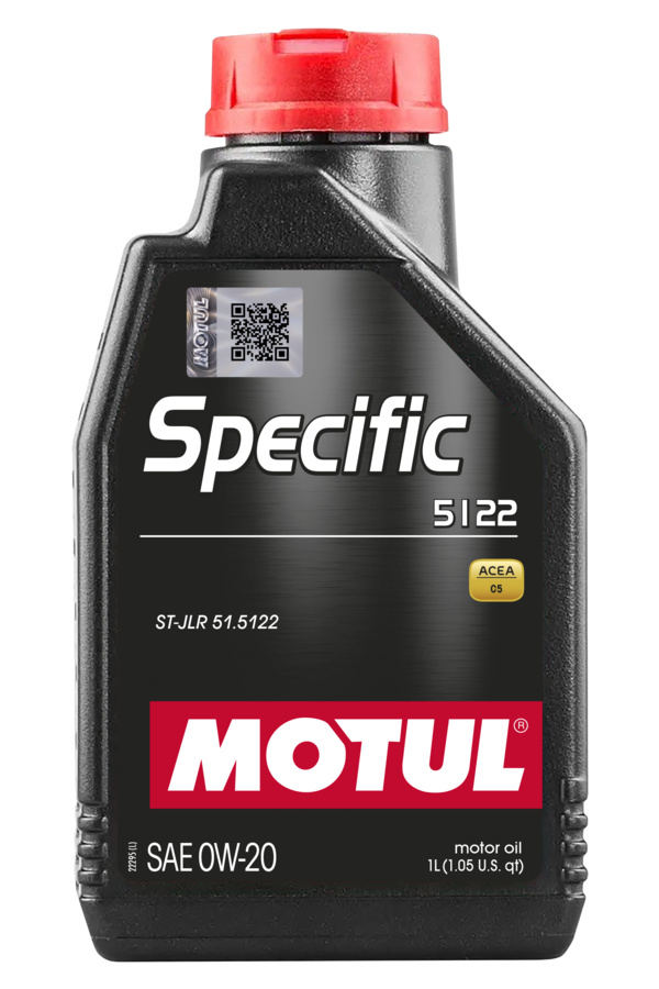 Motul Specific 0W-20 engine oil for Jaguar Land Rover, 1-liter bottle, high-performance motor oil for vehicle engine protection