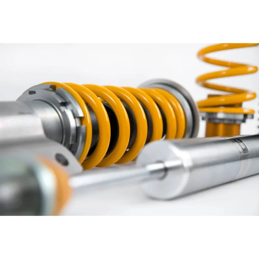 Ohlins Road & Track Coilovers DFV 1-way for Seat Leon Cupra 5F 2012-2020, TUV approved, showing coilover suspension components.