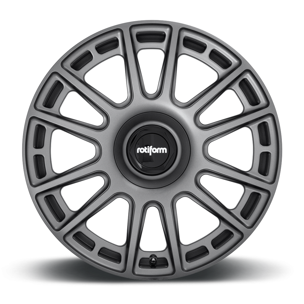 Rotiform OZR wheels in 19x8 size with matte anthracite face, showcasing sleek satin black and matte anthracite finish.