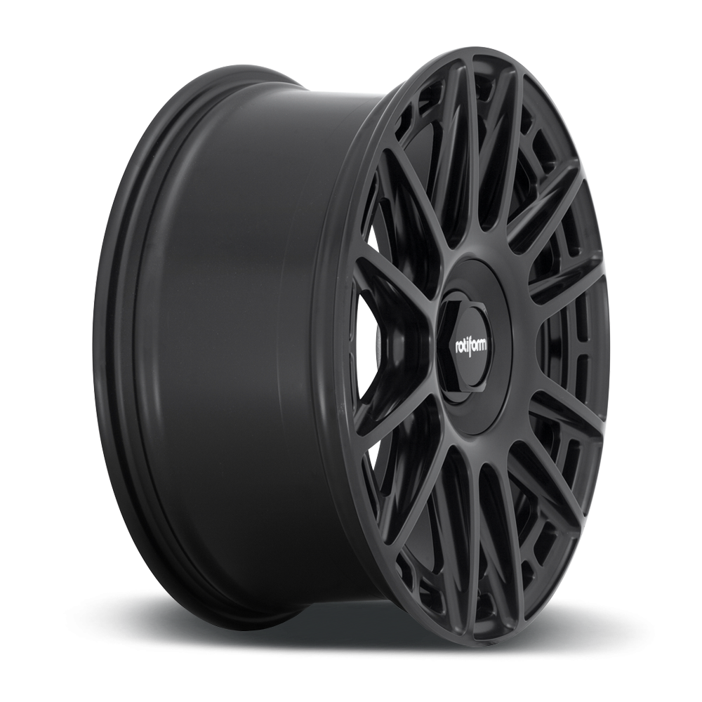 Rotiform OZR wheels in 19x8 size with satin black and matte anthracite finishes, showcasing their sleek, modern design.
