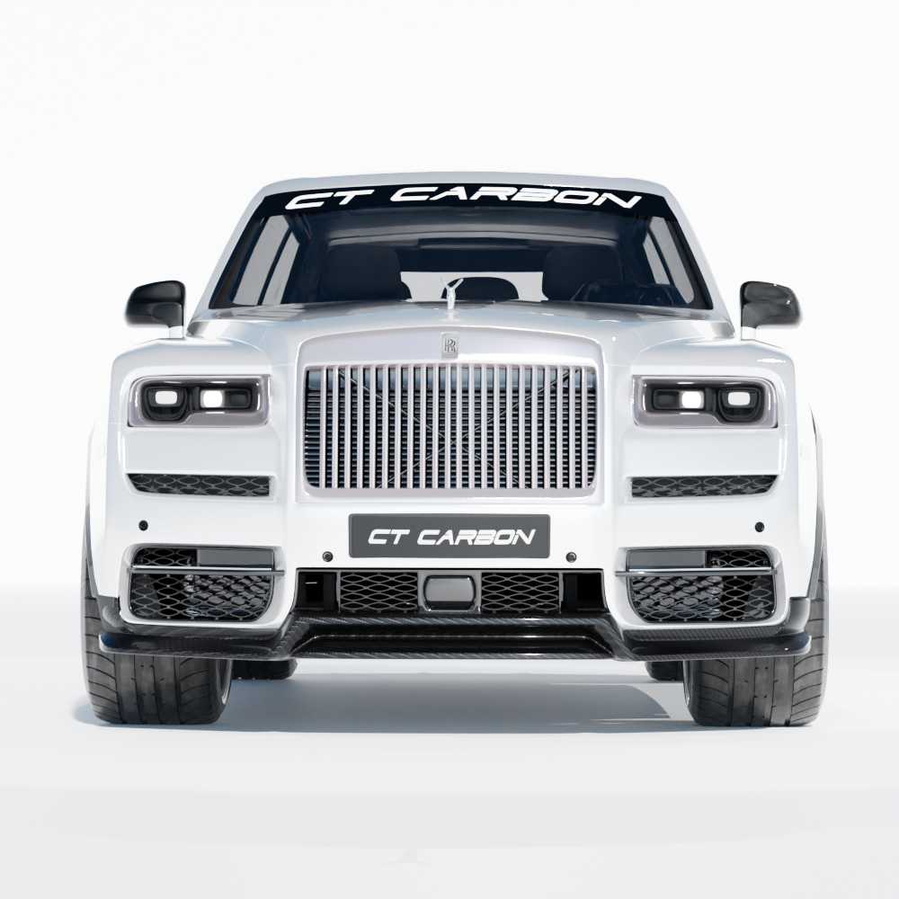 CT Carbon Rolls Royce Cullinan full carbon fibre kit installed, showcasing sleek, lightweight carbon fiber accents on the luxury SUV.