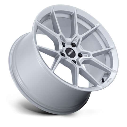 Silver Rotiform KPR 20x10 wheels with 5x100 bolt pattern and ET40 offset, featuring a sleek, modern design.