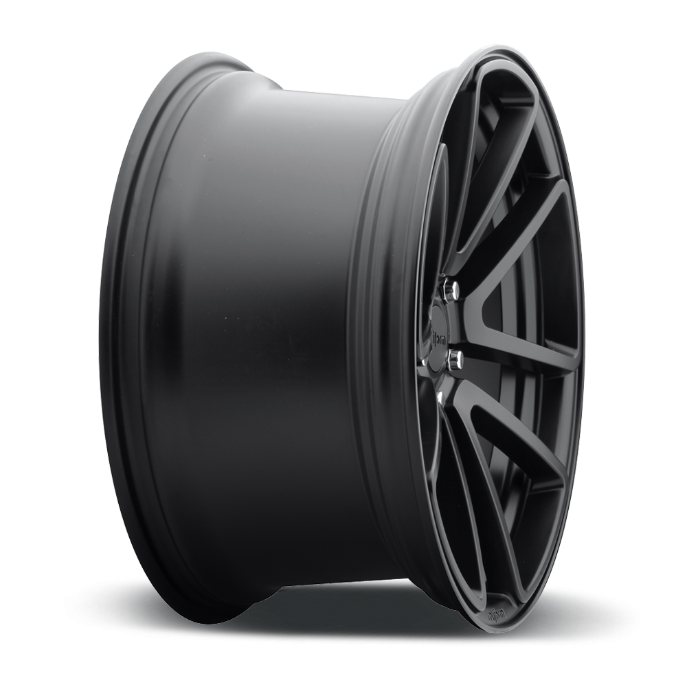 Rotiform SPF black and machined silver 19x10 wheels with a sleek, modern design for enhanced vehicle style and performance.