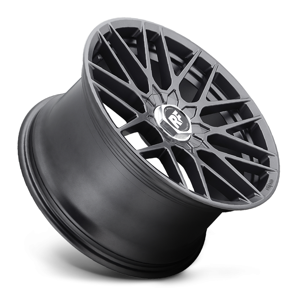 Rotiform RSE wheels in 19x10 matte anthracite and silver finish, featuring multi-spoke design and racing-inspired style.