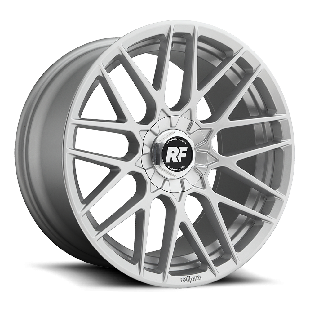 Rotiform RSE wheels in 19x10 inches with matte anthracite and silver finish, featuring a sleek, multi-spoke design.