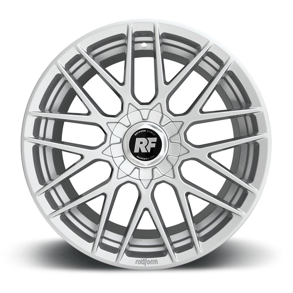 Rotiform RSE wheels in 19x10 inch size with matte anthracite and silver face finish, showcasing their sleek, modern design.