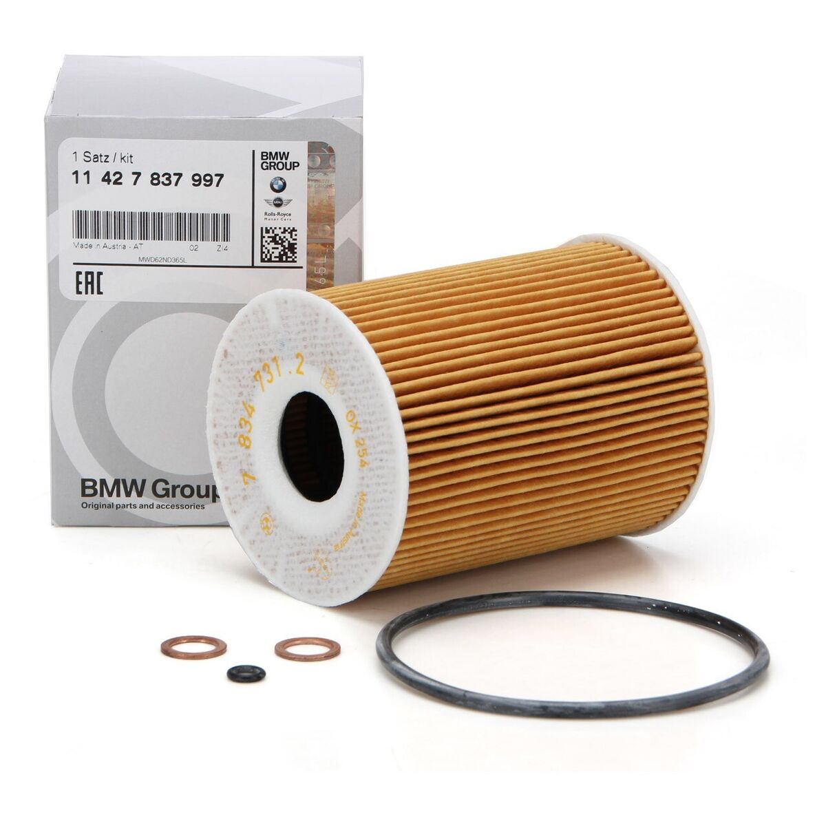 Genuine BMW Oil Filter 11427837997 - S65 M3 E90 E92 - Nineteen72 Performance