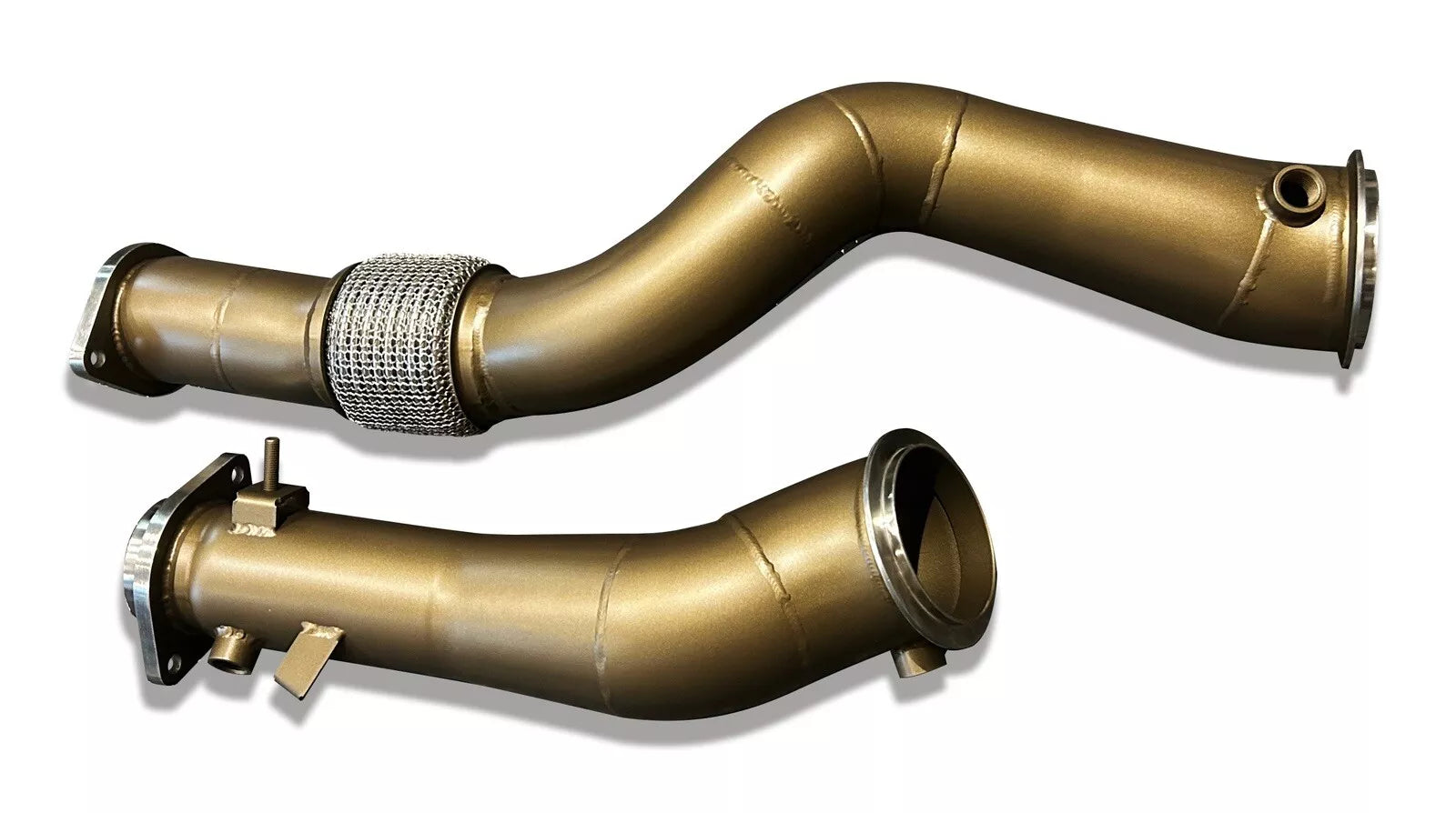 SLN Performance - BMW S58 Ceramic Coated Decat Downpipes M3 G80 M4 G82 & X3M X4M LCI 3.5” - Nineteen72 Performance
