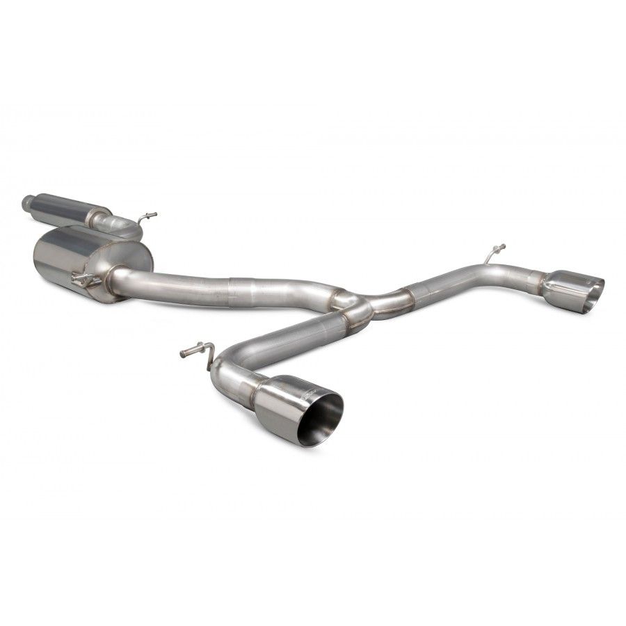 3" Scorpion Non Resonated Cat Back Exhaust system Polished Tips – Volkswagen Golf MK7, GTI