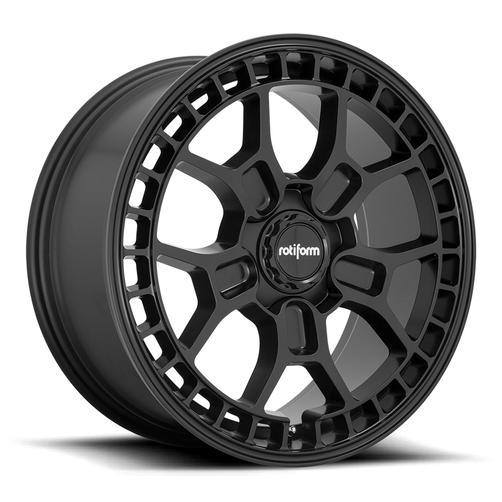Rotiform ZMO-M black and matte anthracite wheels, 19-inch size, with R180 design and 8-inch width, featuring ET45 offset.