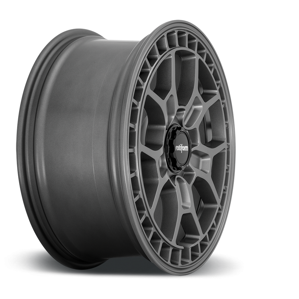 Rotiform ZMO-M black and matte anthracite alloy wheels, 19-inch size, with custom rim design and matte finish.