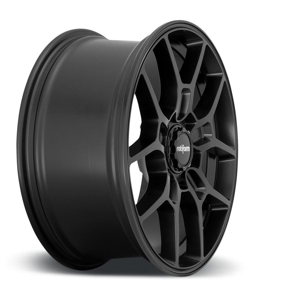 Rotiform ZMO wheels in matte black and anthracite finish, 19-inch alloy wheels with a sleek design and detailed rim.