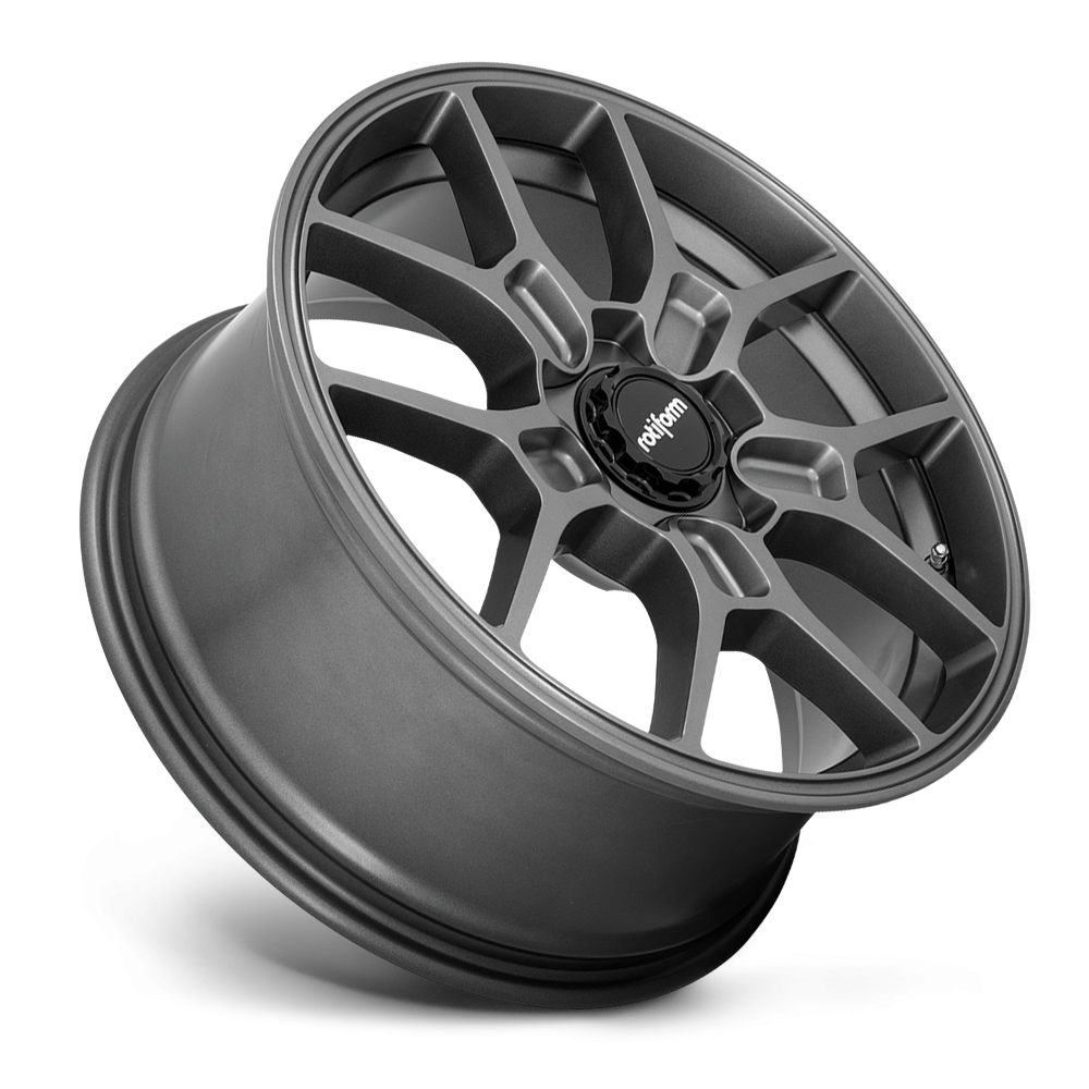 Rotiform ZMO black and matte anthracite wheels, 19-inch size, with a sleek design and matte finish, shown in the image.