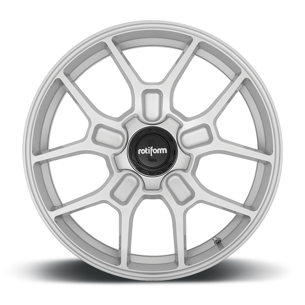 Rotiform ZMO black and matte anthracite alloy wheels with silver face, 19-inch size, showcasing their stylish design and finish.