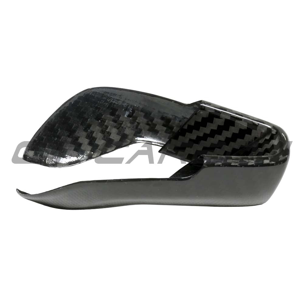 CT Carbon gear selector cover for BMW G80 G82 G87 M2 M3 M4 2021+ interior accessories, black carbon fiber finish.