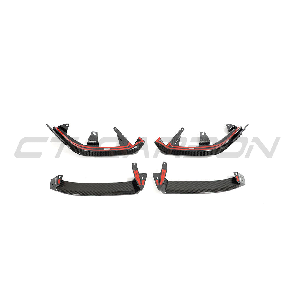 BMW G60 5 Series I5 CT Carbon full carbon fibre kit, V3, showing sleek carbon fibre panels and aerodynamic car parts.