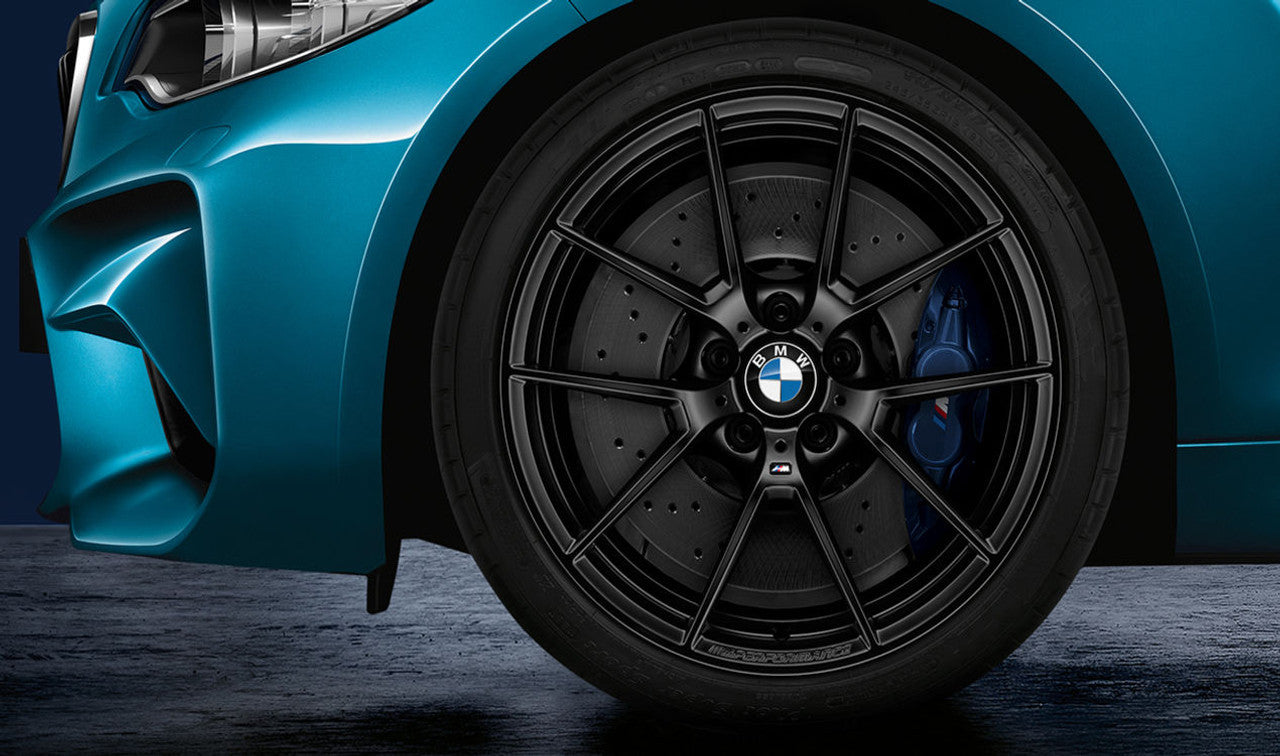 GENUINE BMW - 763M M3 M4 F80 Wheel & Tyre Set Matt Black M Performance - Nineteen72 Performance