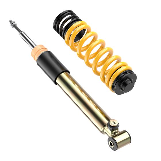 ST Suspension ST XTA PLUS coilovers with adjustable damping and top mounts installed on a BMW E92/E90 M3.