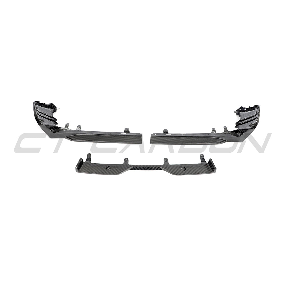 BMW G60 5 Series and I5 2023 full carbon fibre kit by CT Carbon, showing detailed carbon fiber panels and components.