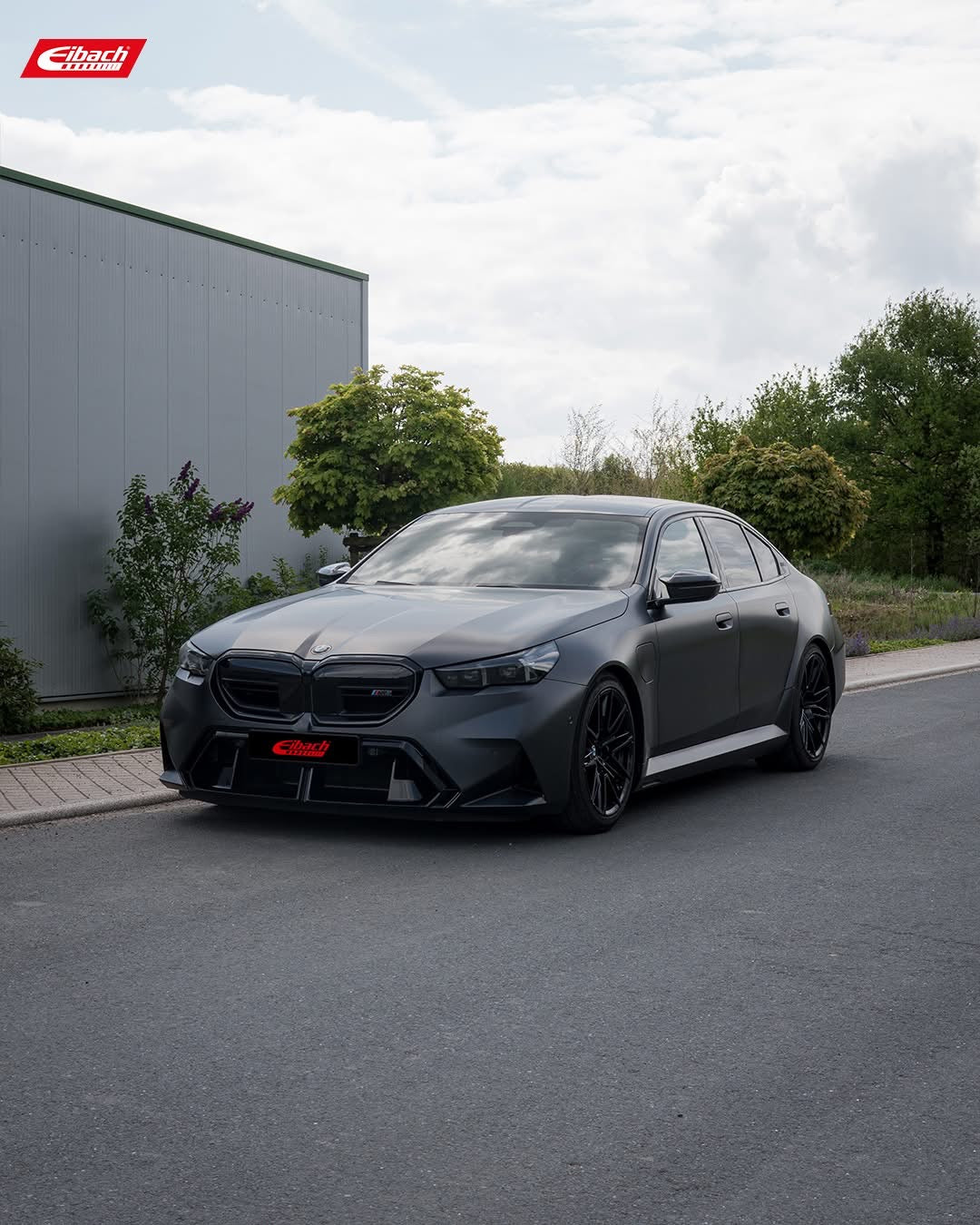 Eibach x Bimecc stance kit with Eibach Pro Kit springs and BIMECC wheel spacers for BMW M5 G90 X-Drive 2025+ on car wheels