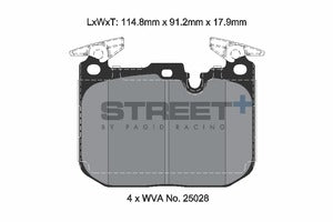 Pagid - Front Brake Pad Set STREET+ BMW M2, M3, M4 F8X