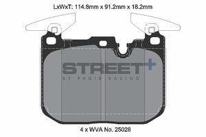 Pagid - Front Brake Pad Set STREET+ BMW (M135i, M235i, M140i, M240i, 340i & more!)
