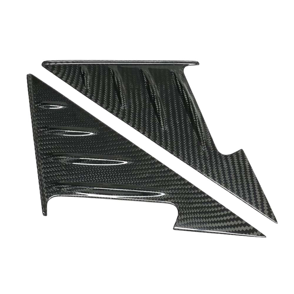 BMW G87 M2 2023 dry carbon fibre mirror pillar trim by CT Carbon, showcasing sleek, high-quality automotive accessories.