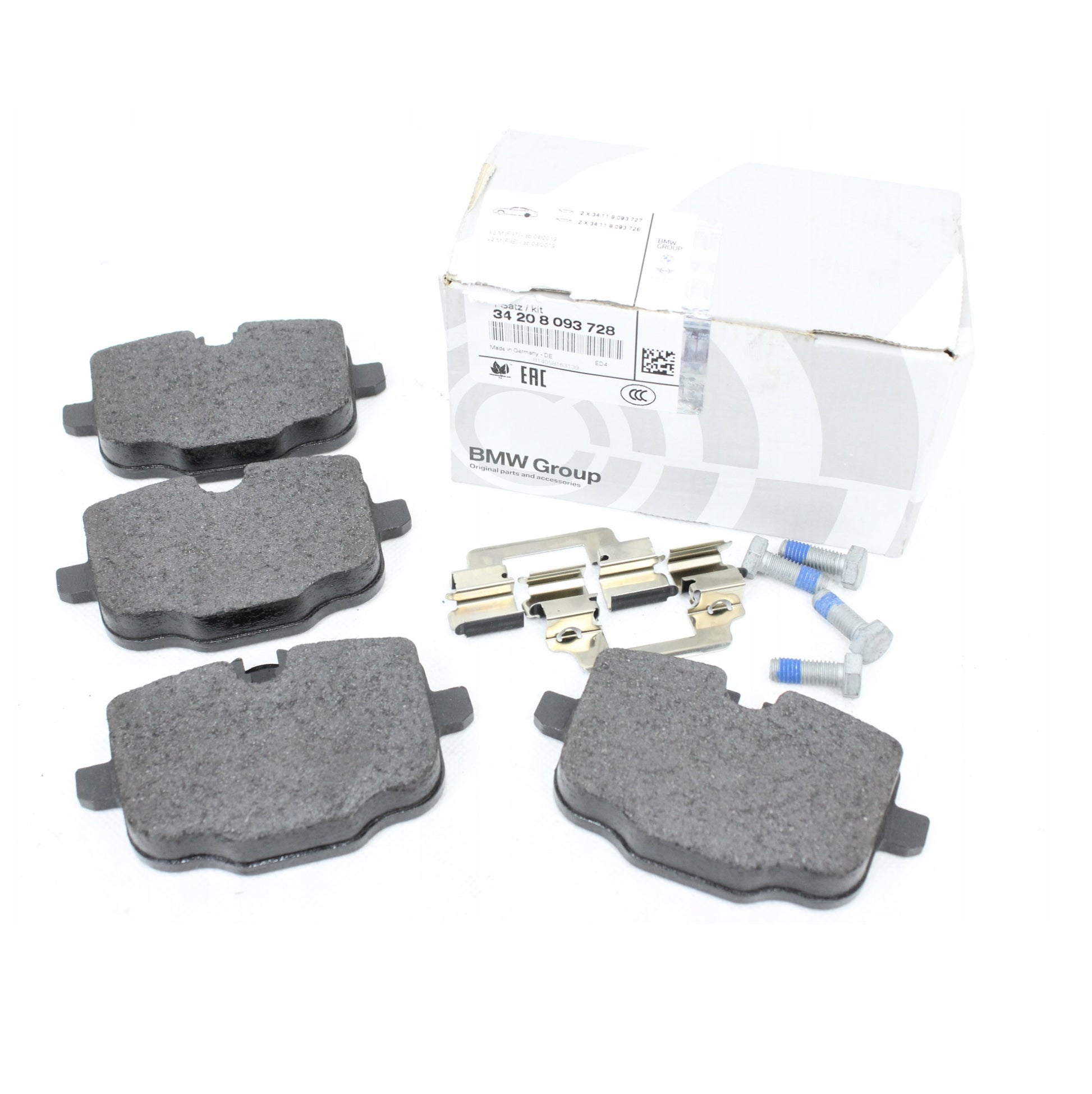 Genuine BMW G8* Rear Brake Pads - 34208093728 - Nineteen72 Performance