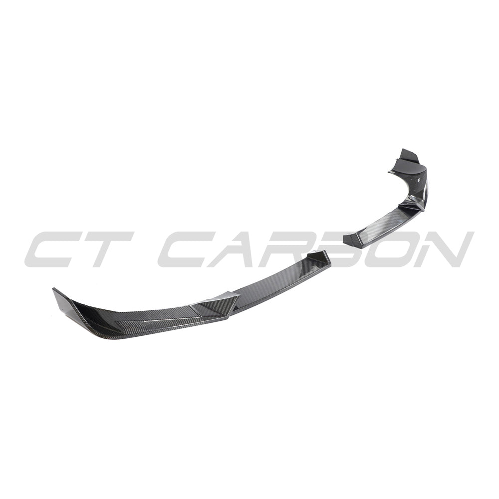 BMW X3 G01 LCI 2021+ CT Carbon full carbon fibre kit installed on the car's exterior, showcasing sleek black carbon fiber components.