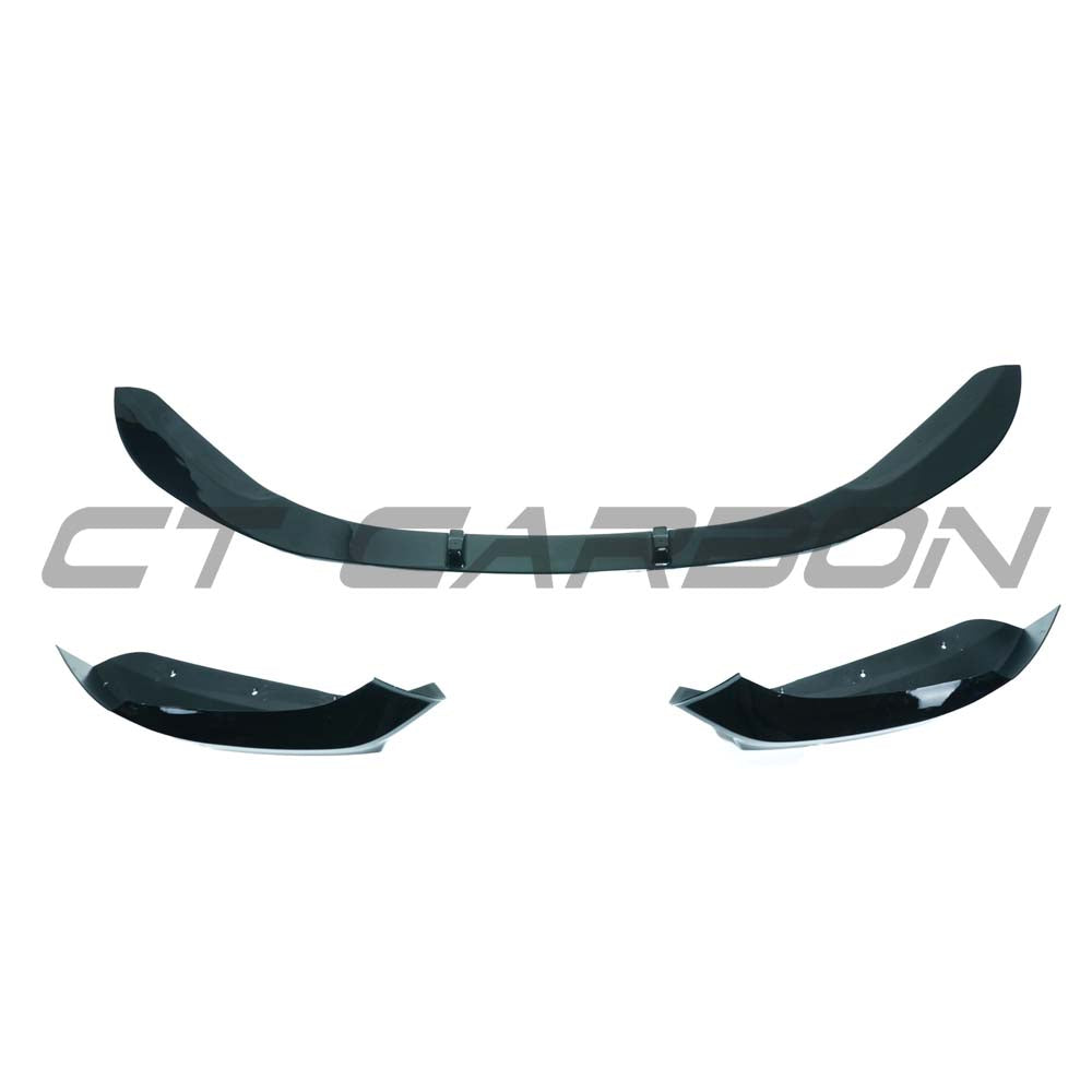 BMW F20 F21 1 Series LCI twin left gloss black kit by CT Carbon, three-piece kit with sleek black finish on the car parts.