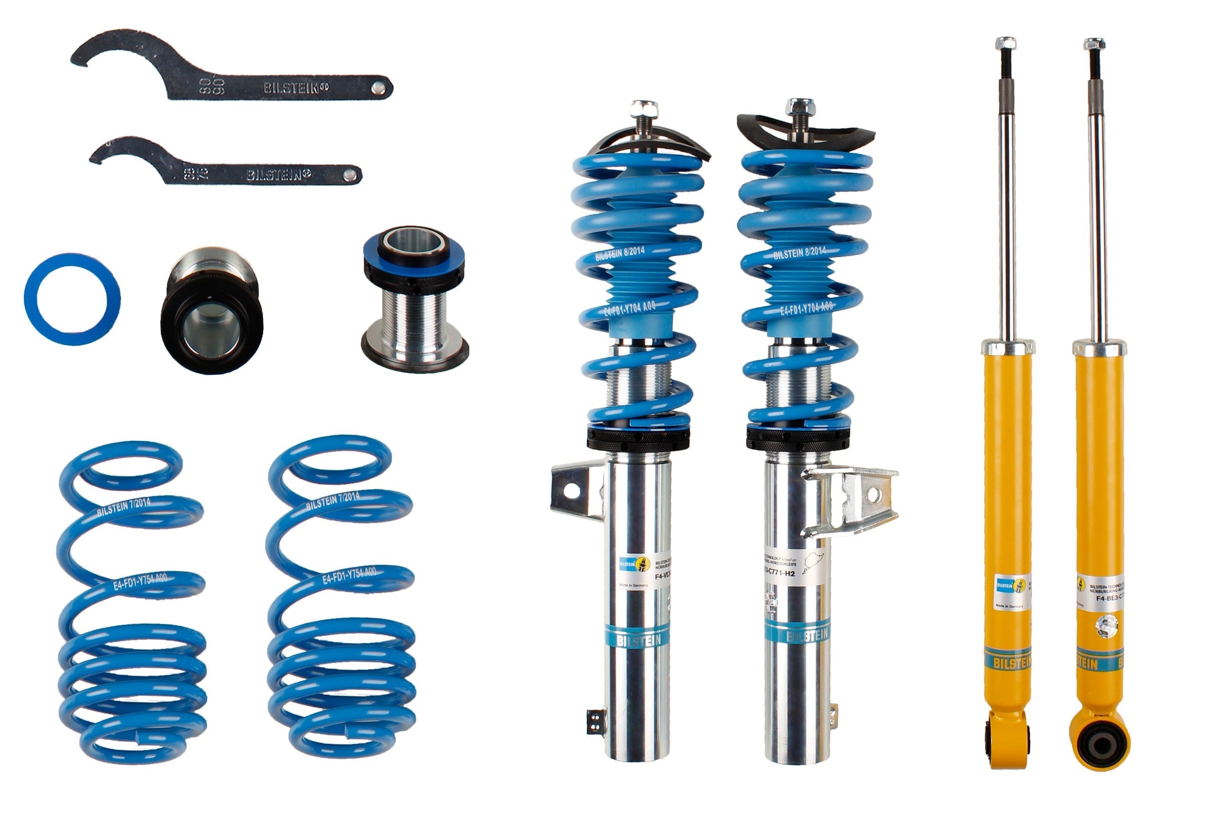 Bilstein B14 Suspension Kit - Audi A3 Seat Leon Golf 5 K B14 - 47-127708 - Bilstein suspension product image