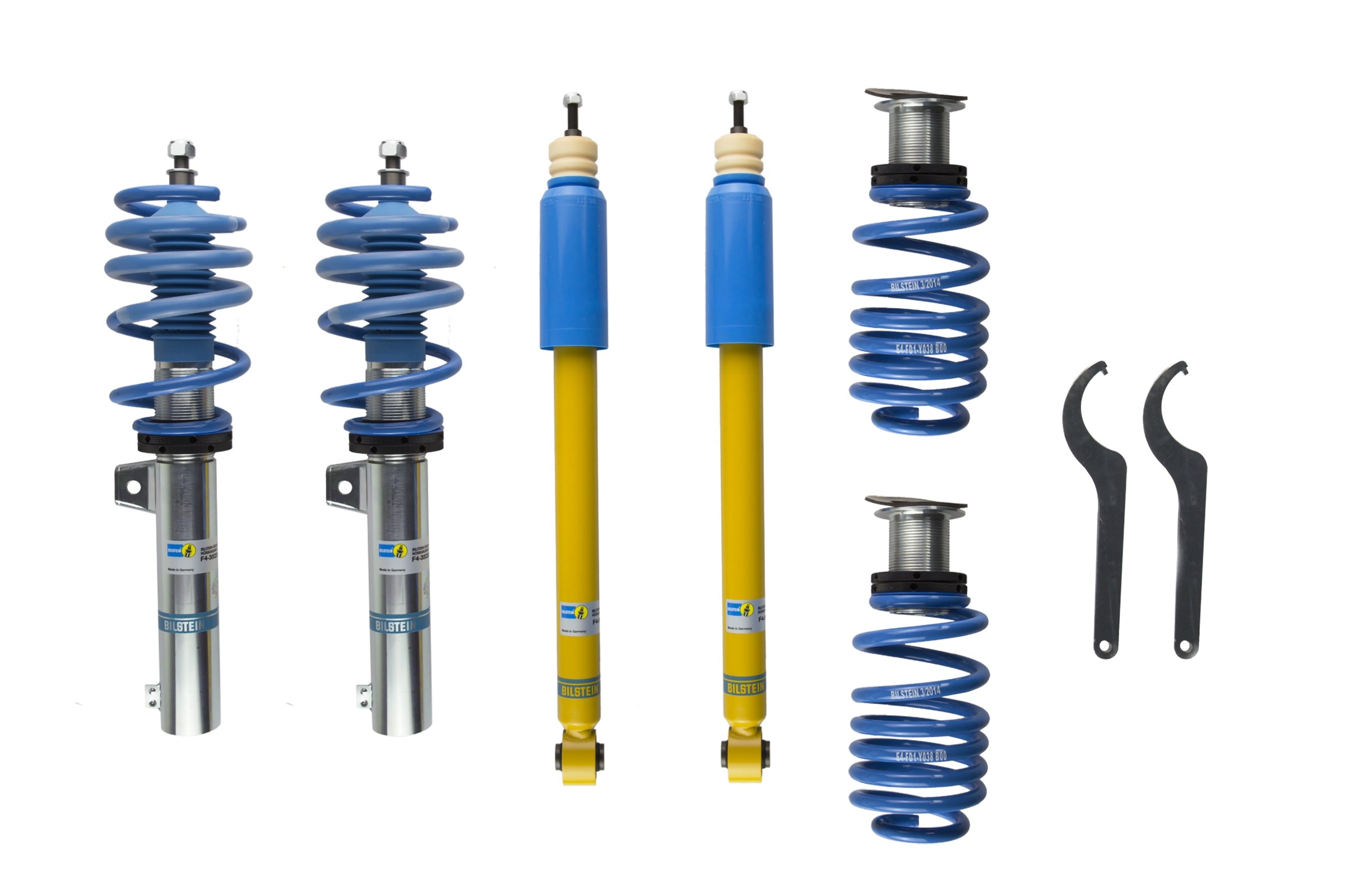 Bilstein B14 Suspension Kit-Audi A3 8V Golf 7 55mm K;B14 - 47-229952 - Bilstein suspension product image