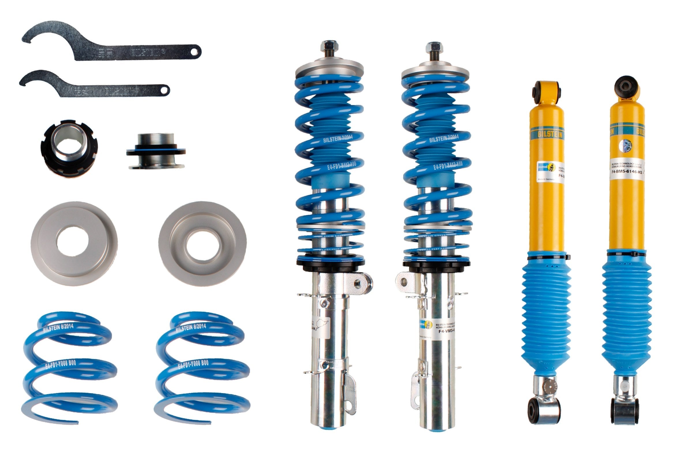 Bilstein B16 Suspension Kit Audi A3/TT/Seat Leon/Volkswagen Golf - 48-080422 - Bilstein suspension product image