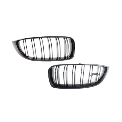 BMW Genuine M Performance black kidney grille for F82 F83 models, front grill with a sleek, sporty design.