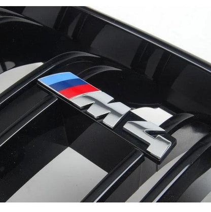 Genuine BMW M Performance black kidney grille for F82 F83 models, front grill with sleek design and precision fit.