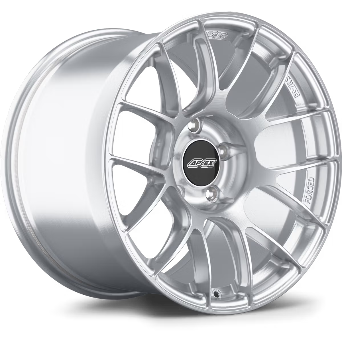 Apex EC-7RS forged alloy wheels with a sleek multi-spoke design for high-performance vehicles.