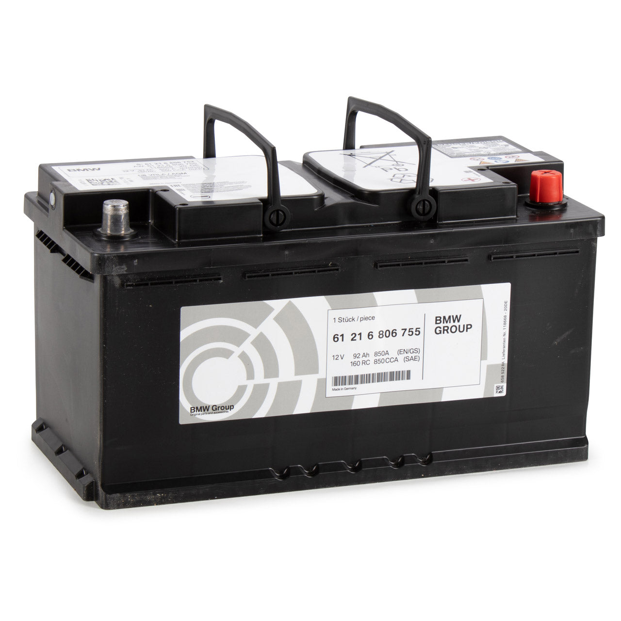 Genuine BMW 90AH AGM 12v Battery - 61216806755 - Nineteen72 Performance