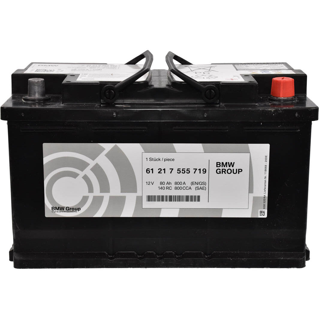 Genuine BMW 80AH AGM 12v Battery - 61217555719 - Nineteen72 Performance