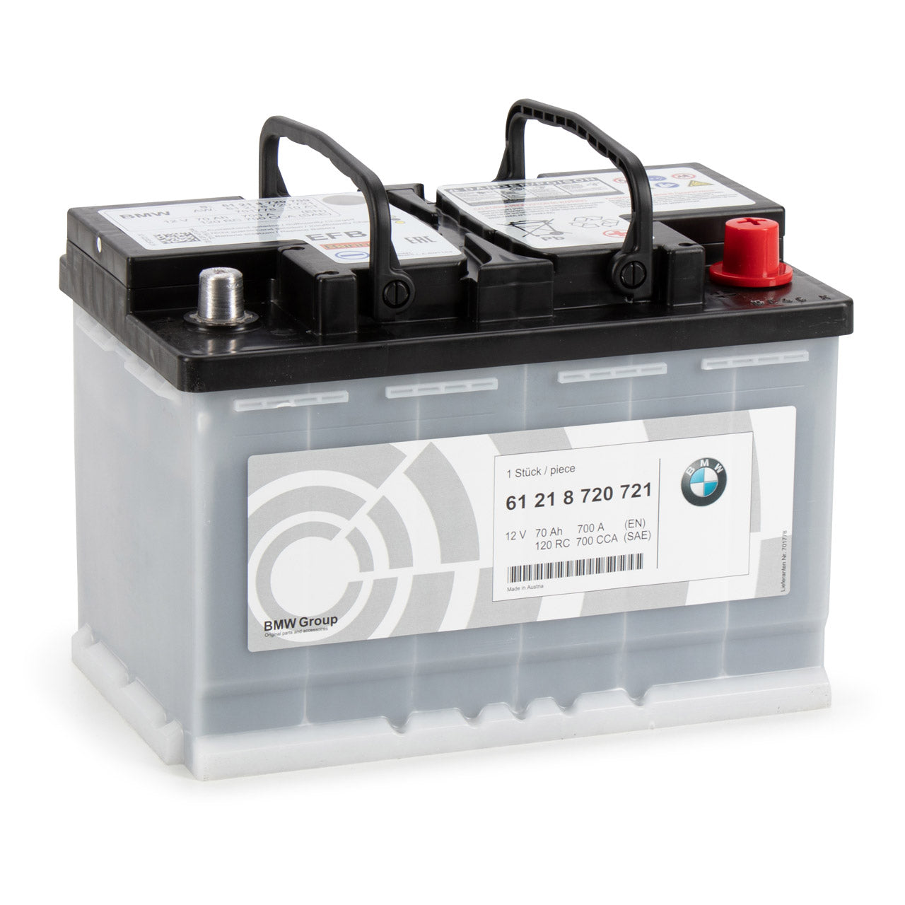 Genuine BMW MINI Battery EFB 70AH - 61218720721 - Nineteen72 Performance