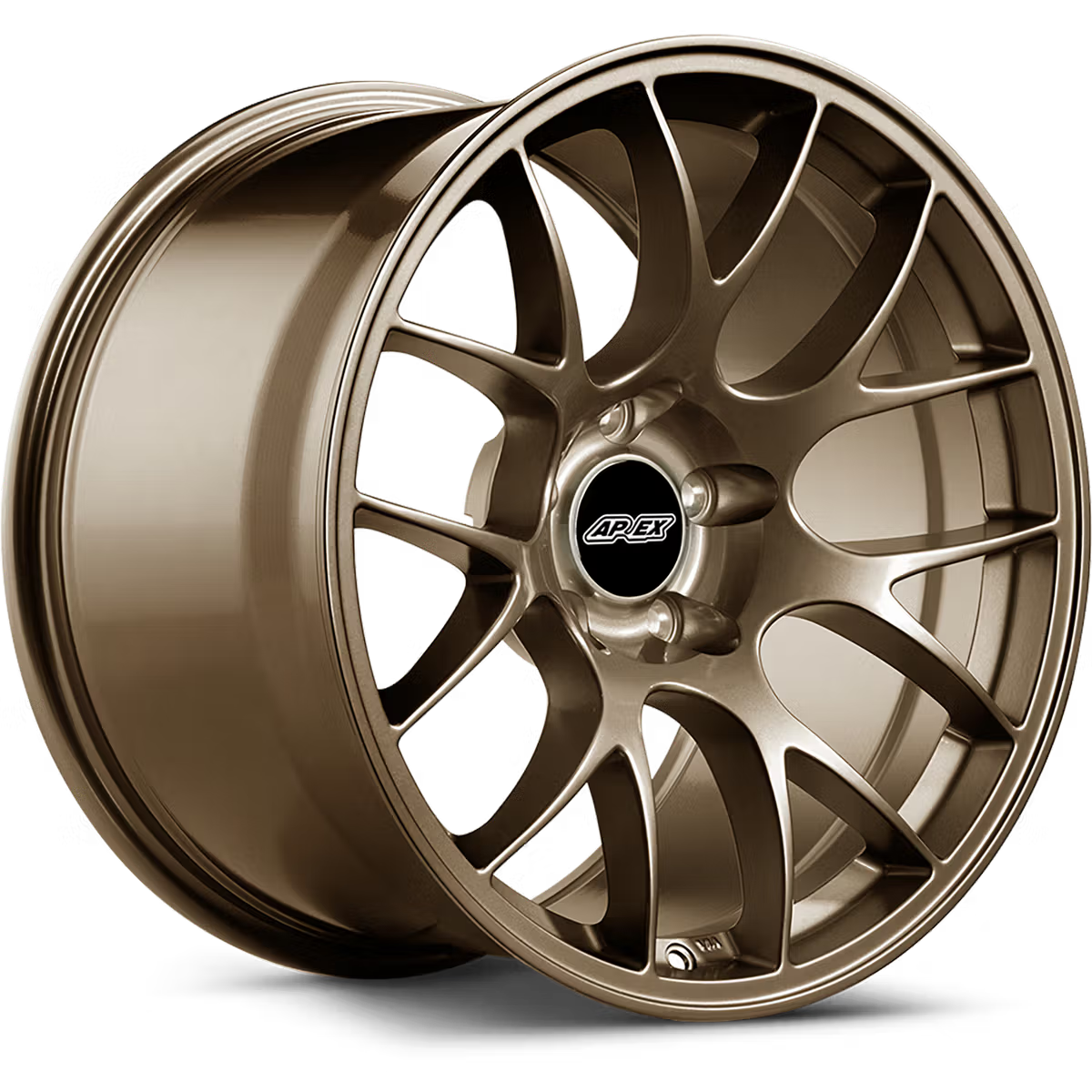 Apex EC-7 Flow Formed Alloy Wheels showing sleek, multi-spoke design in a metallic finish for sporty vehicle styling.
