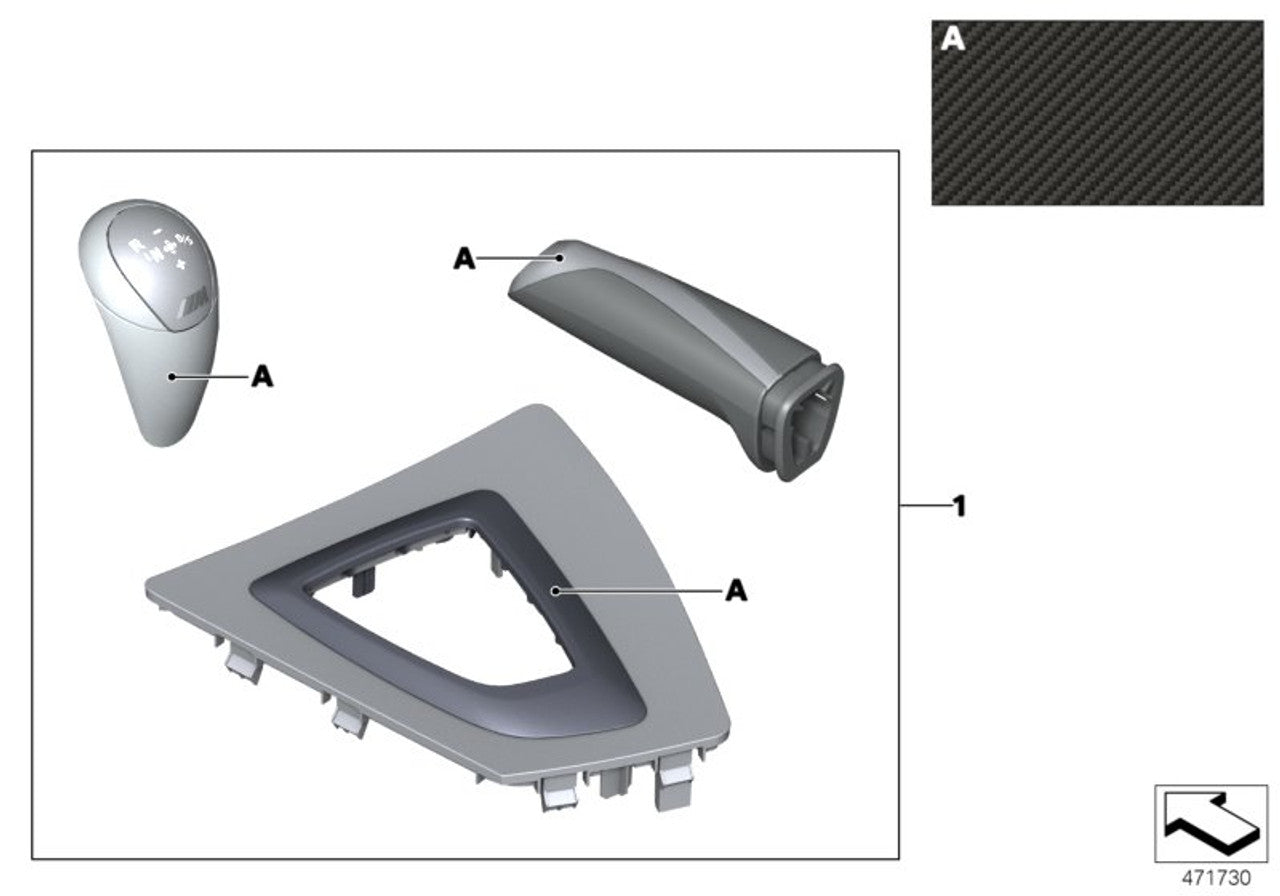 GENUINE BMW - GENUINE M PERFORMANCE INTERIOR EQUIPMENT KIT CARBON ALCANTARA - Nineteen72 Performance