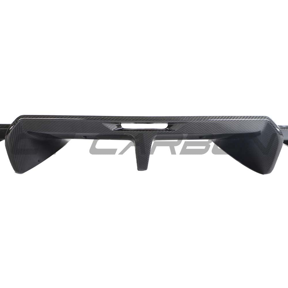 CT Carbon Lotus Emira full carbon fiber kit V2, showing lightweight carbon fiber panels and detailed design on the car.